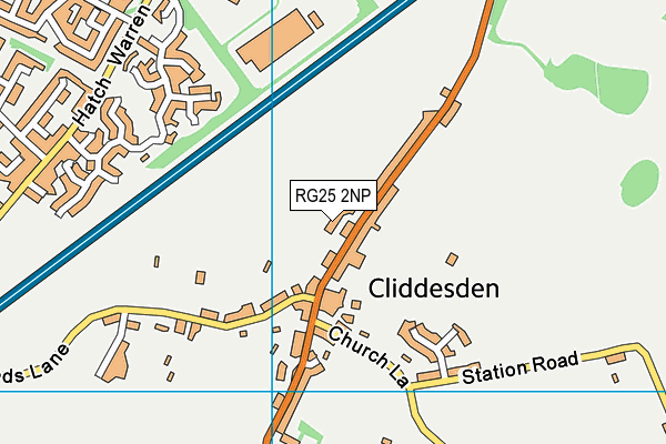 RG25 2NP map - OS VectorMap District (Ordnance Survey)