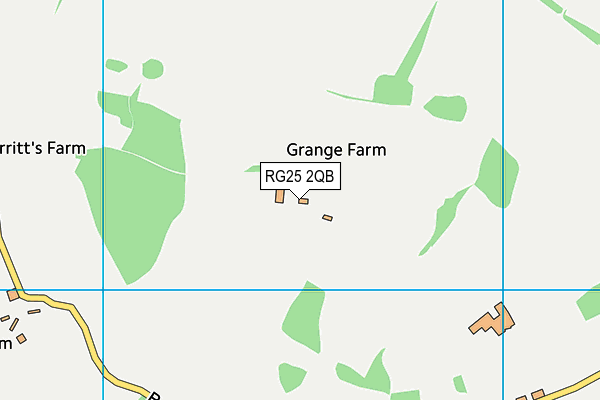 RG25 2QB map - OS VectorMap District (Ordnance Survey)