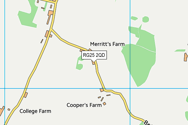 RG25 2QD map - OS VectorMap District (Ordnance Survey)