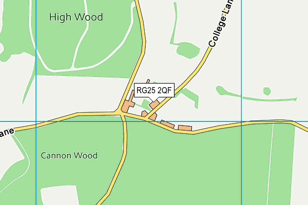 RG25 2QF map - OS VectorMap District (Ordnance Survey)