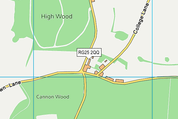 RG25 2QQ map - OS VectorMap District (Ordnance Survey)