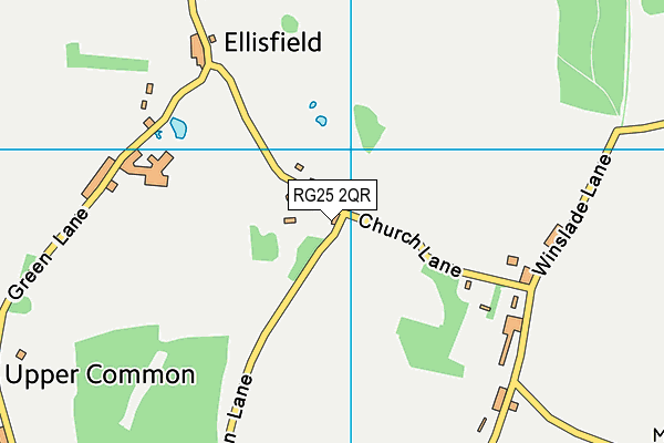 RG25 2QR map - OS VectorMap District (Ordnance Survey)