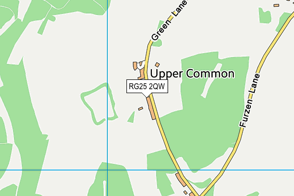 RG25 2QW map - OS VectorMap District (Ordnance Survey)