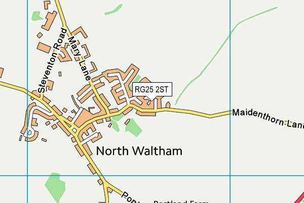 RG25 2ST map - OS VectorMap District (Ordnance Survey)