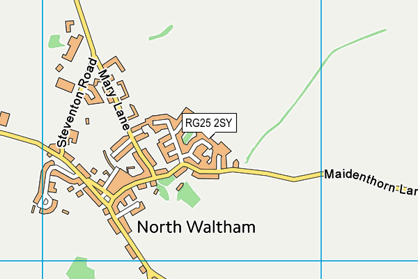 RG25 2SY map - OS VectorMap District (Ordnance Survey)