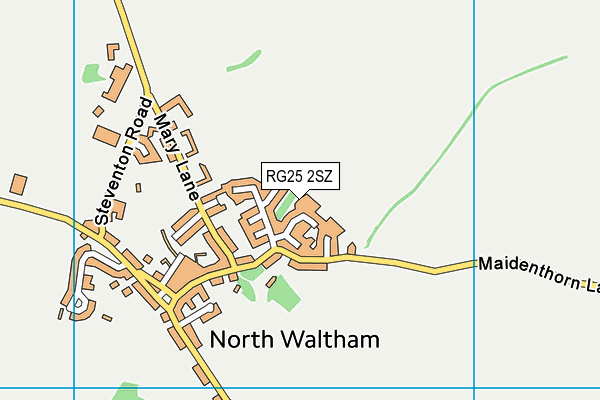 RG25 2SZ map - OS VectorMap District (Ordnance Survey)