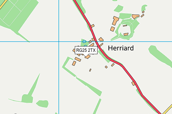 RG25 2TX map - OS VectorMap District (Ordnance Survey)