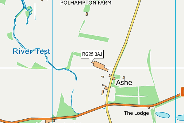 RG25 3AJ map - OS VectorMap District (Ordnance Survey)