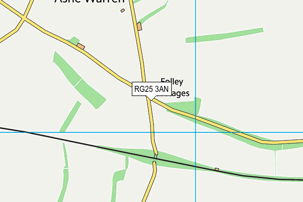 RG25 3AN map - OS VectorMap District (Ordnance Survey)