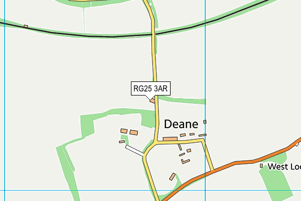 RG25 3AR map - OS VectorMap District (Ordnance Survey)