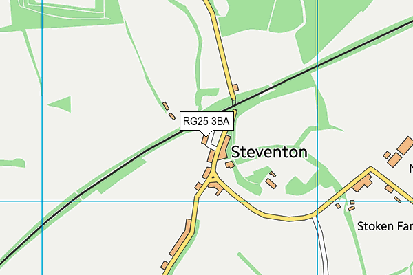 RG25 3BA map - OS VectorMap District (Ordnance Survey)