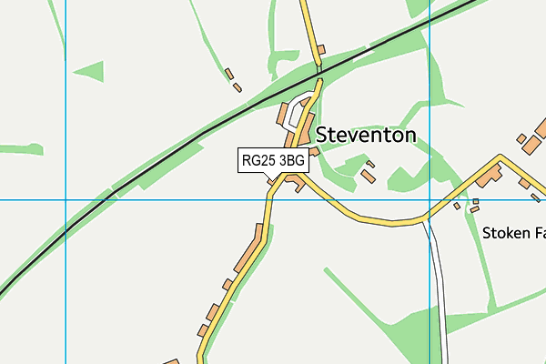 RG25 3BG map - OS VectorMap District (Ordnance Survey)