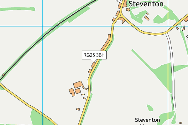 RG25 3BH map - OS VectorMap District (Ordnance Survey)