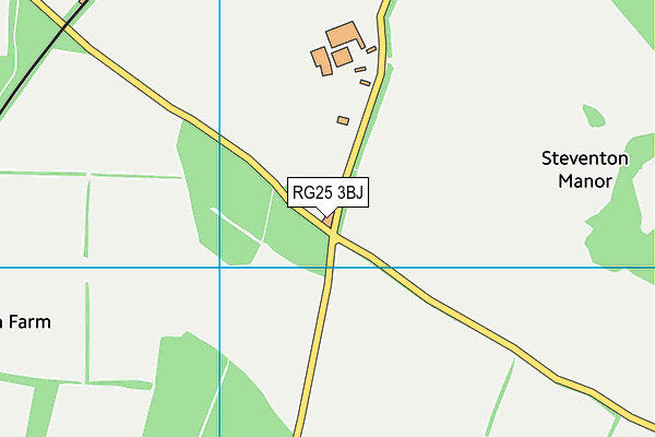 RG25 3BJ map - OS VectorMap District (Ordnance Survey)