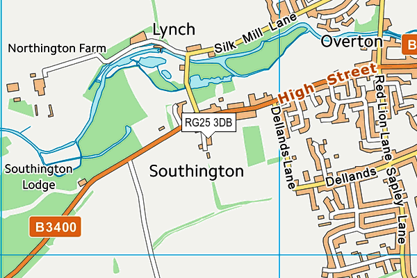 RG25 3DB map - OS VectorMap District (Ordnance Survey)