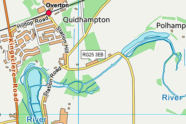 RG25 3EB map - OS VectorMap District (Ordnance Survey)