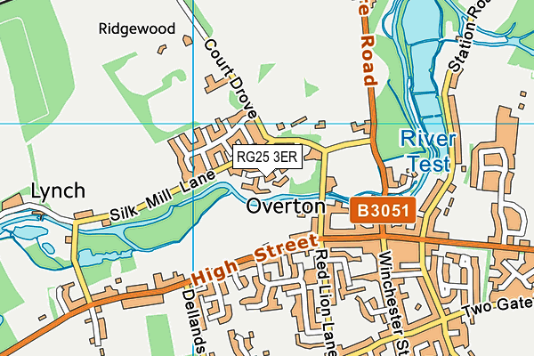 RG25 3ER map - OS VectorMap District (Ordnance Survey)