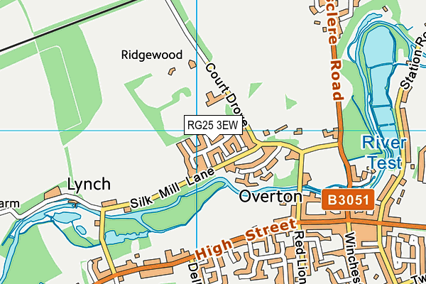 RG25 3EW map - OS VectorMap District (Ordnance Survey)