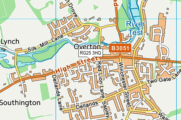 RG25 3HQ map - OS VectorMap District (Ordnance Survey)