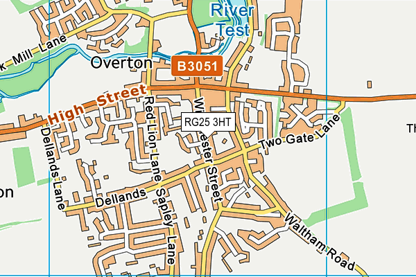RG25 3HT map - OS VectorMap District (Ordnance Survey)