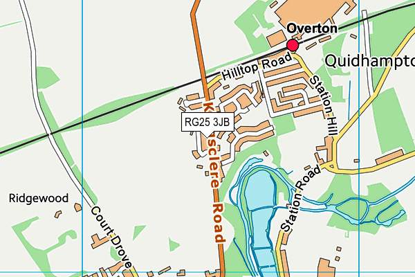 RG25 3JB map - OS VectorMap District (Ordnance Survey)