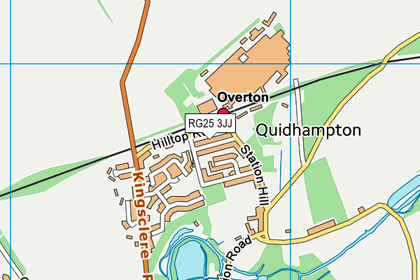 RG25 3JJ map - OS VectorMap District (Ordnance Survey)