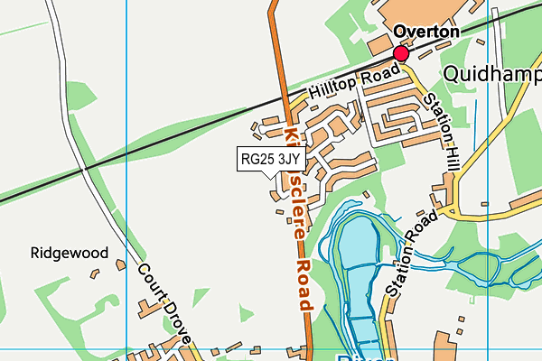 RG25 3JY map - OS VectorMap District (Ordnance Survey)