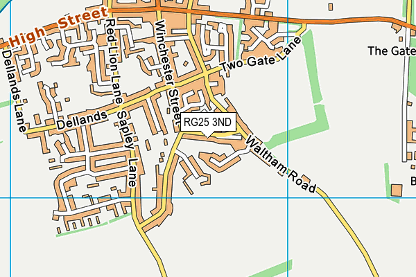 RG25 3ND map - OS VectorMap District (Ordnance Survey)
