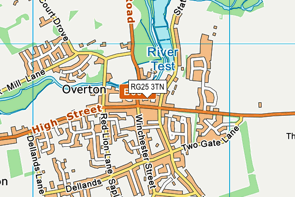 RG25 3TN map - OS VectorMap District (Ordnance Survey)