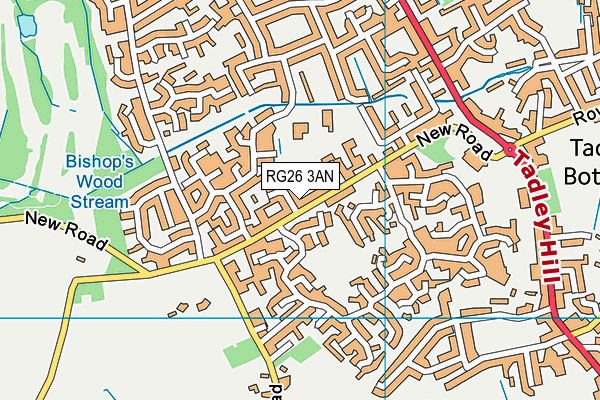 RG26 3AN map - OS VectorMap District (Ordnance Survey)