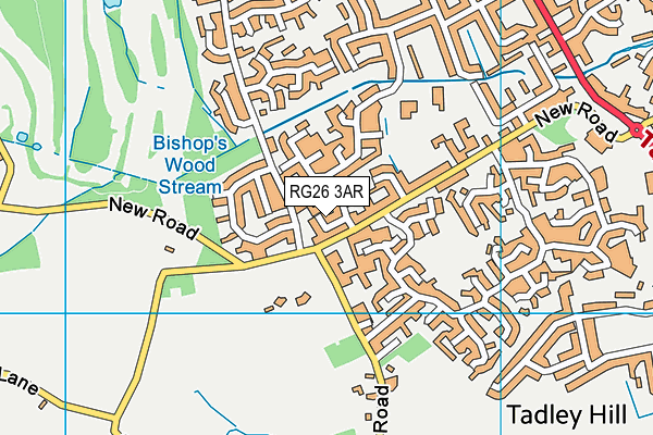 RG26 3AR map - OS VectorMap District (Ordnance Survey)