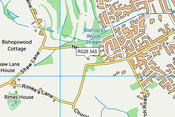 RG26 3AS map - OS VectorMap District (Ordnance Survey)