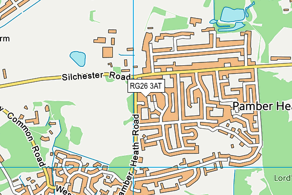 RG26 3AT map - OS VectorMap District (Ordnance Survey)