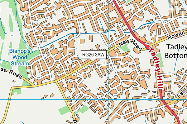 RG26 3AW map - OS VectorMap District (Ordnance Survey)