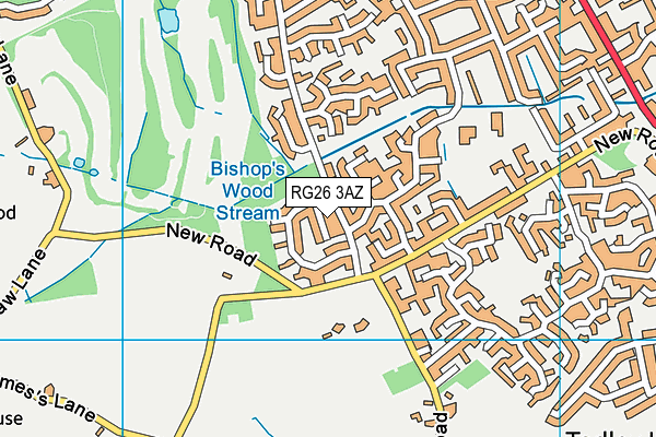 RG26 3AZ map - OS VectorMap District (Ordnance Survey)