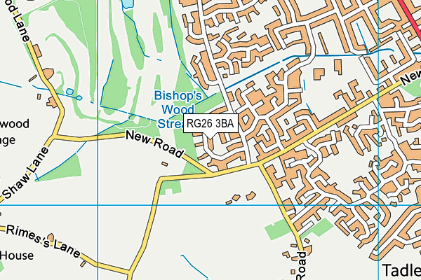 RG26 3BA map - OS VectorMap District (Ordnance Survey)