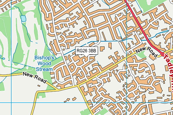 RG26 3BB map - OS VectorMap District (Ordnance Survey)