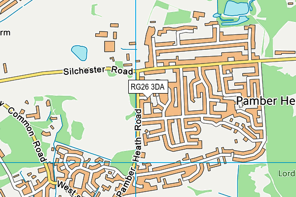 RG26 3DA map - OS VectorMap District (Ordnance Survey)