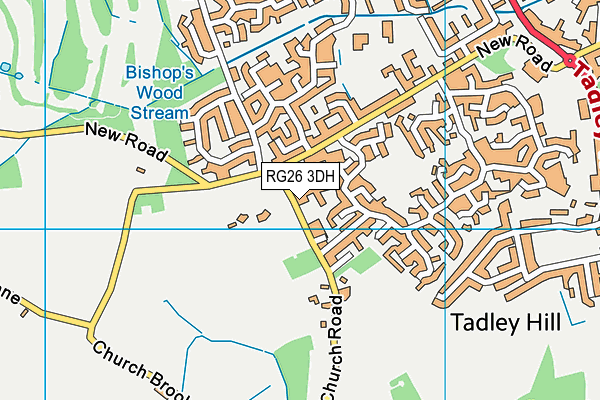 RG26 3DH map - OS VectorMap District (Ordnance Survey)