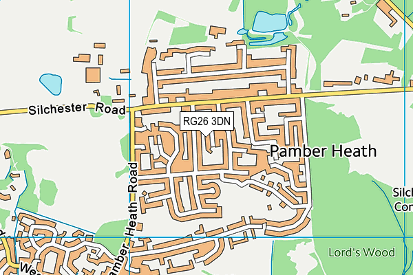 RG26 3DN map - OS VectorMap District (Ordnance Survey)