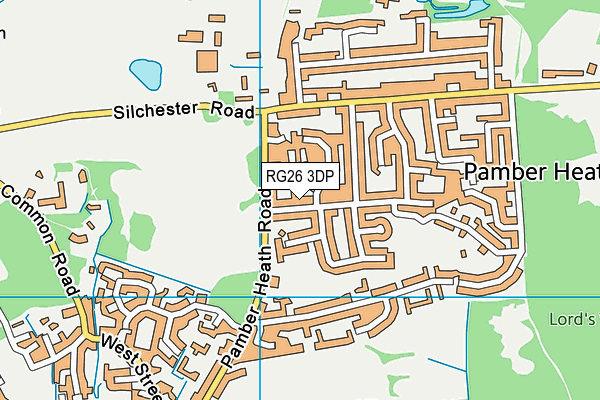 RG26 3DP map - OS VectorMap District (Ordnance Survey)