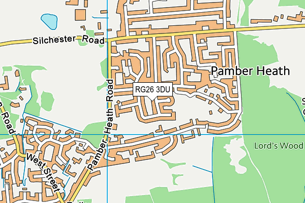 RG26 3DU map - OS VectorMap District (Ordnance Survey)