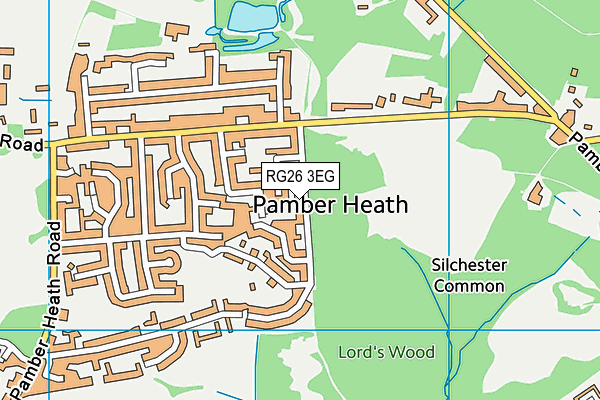 RG26 3EG map - OS VectorMap District (Ordnance Survey)