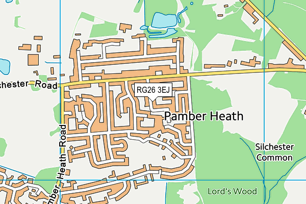 RG26 3EJ map - OS VectorMap District (Ordnance Survey)