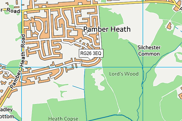 RG26 3EQ map - OS VectorMap District (Ordnance Survey)