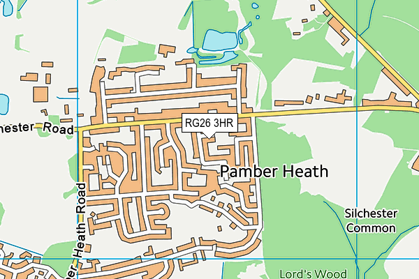 RG26 3HR map - OS VectorMap District (Ordnance Survey)