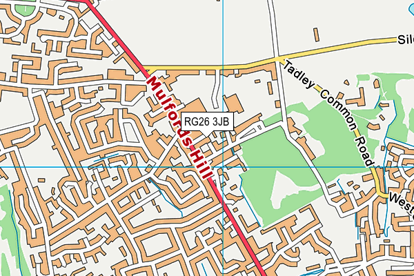 RG26 3JB map - OS VectorMap District (Ordnance Survey)