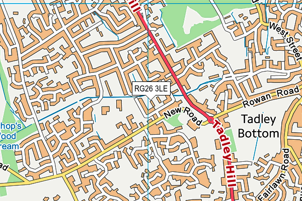 RG26 3LE map - OS VectorMap District (Ordnance Survey)