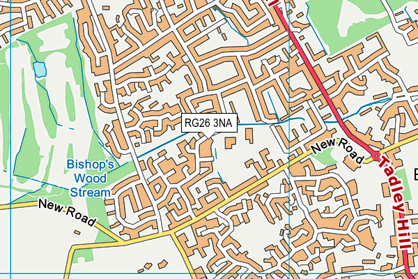 Bishopswood Infant School map (RG26 3NA) - OS VectorMap District (Ordnance Survey)