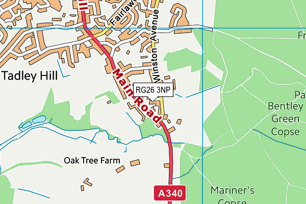 RG26 3NP map - OS VectorMap District (Ordnance Survey)